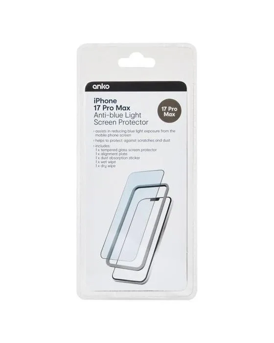 iPhone 17 Pro Max Anti-Blue Protection de l'écran de lumière