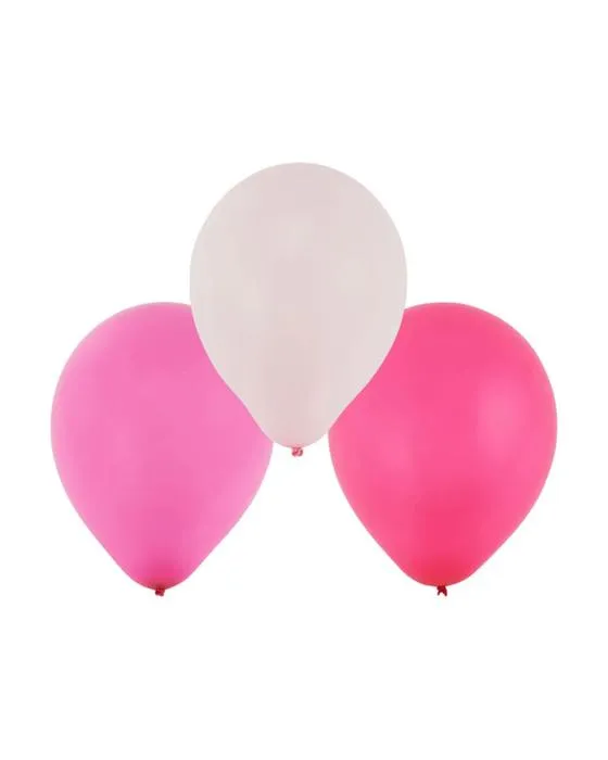 25 Ballons en paquet rose