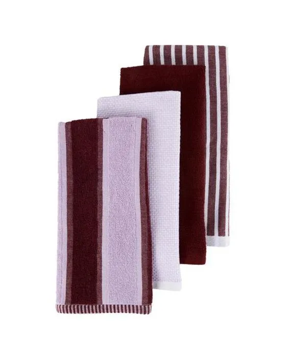 4 Pack Lilac Stripe Terry Torchons