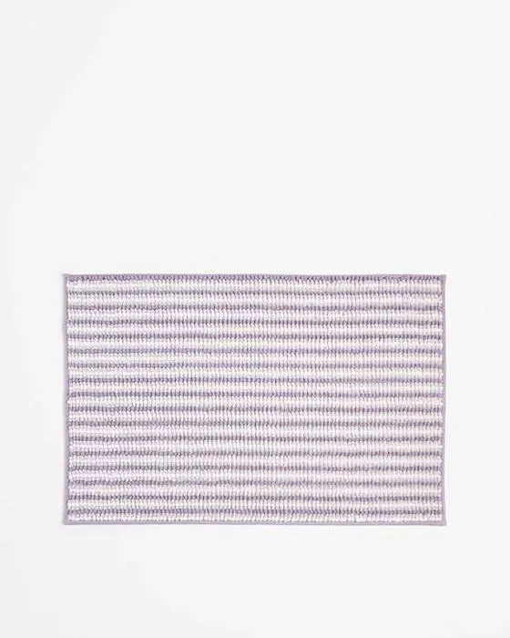 Tapis de bain à rayures Bobble cible - violet