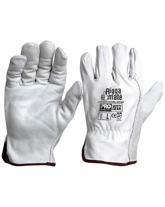 ProChoïce Céréales de vache Gants de manutention en cuir naturel Petit