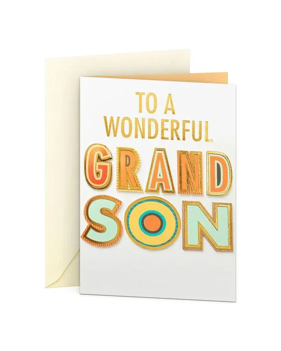Hallmark Magnifique carte d'anniversaire de Grandson
