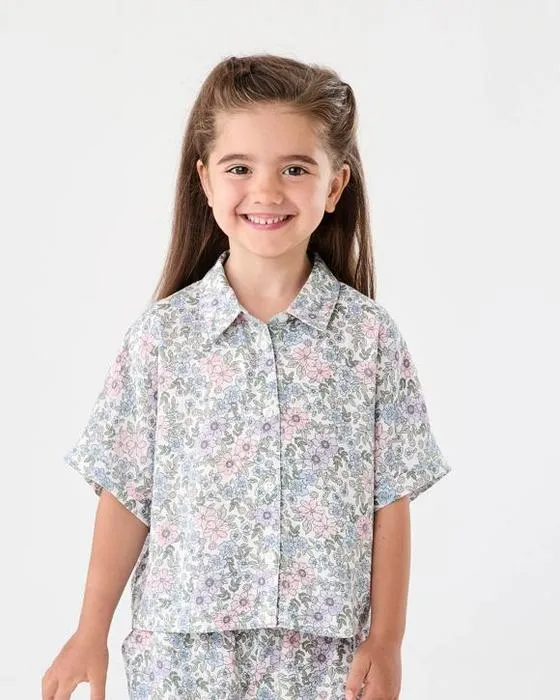 Chemise surdimensionnée tissée