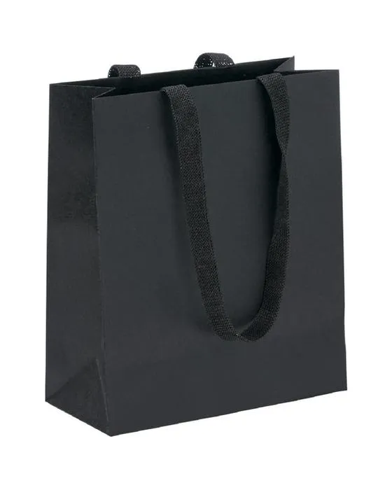 J.Burrows Premium Kraft Sacs Petit Noir 12 Pack