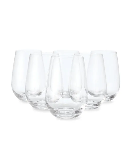 6 verres sans vis à vis