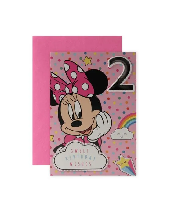 Connexions de la carte d'anniversaire 2e de Hallmark Disney - Minnie Mouse