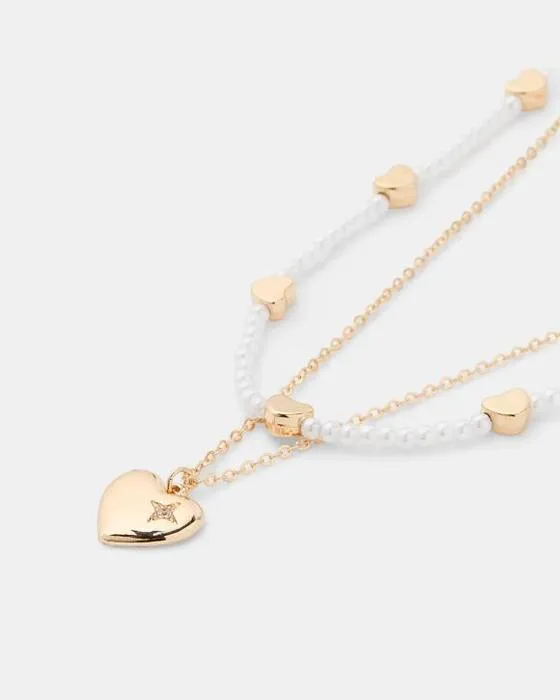 2 Pack Perle & Collier de coeur - Tonor