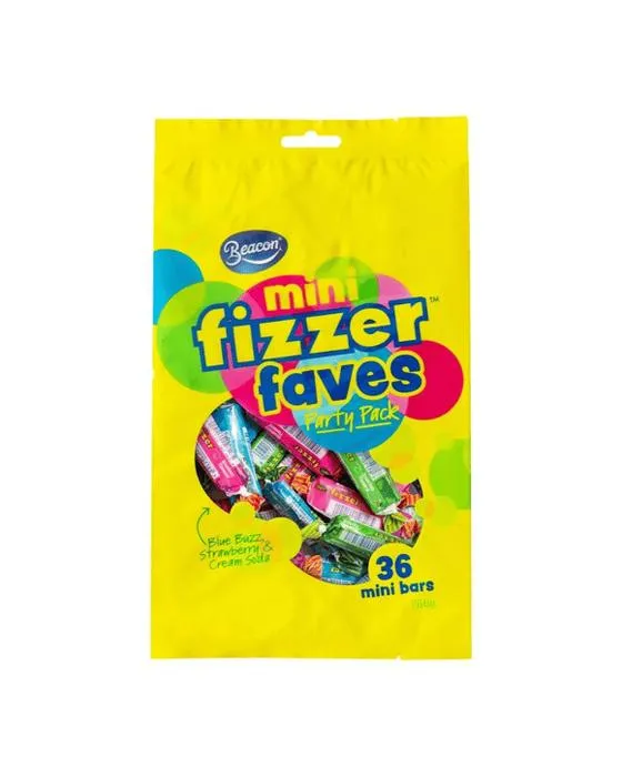 36 Pack Beacon Mini Fizzer Faves Party Pack 266g