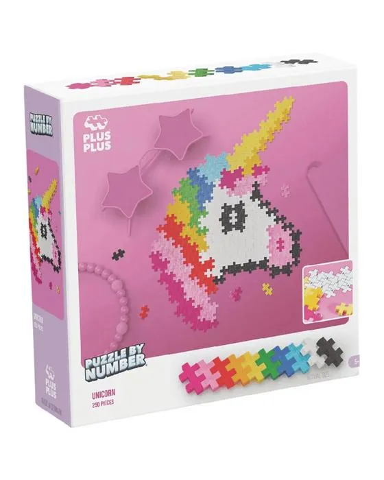 Puzzle en plus par numéro Licorne 250 pièces