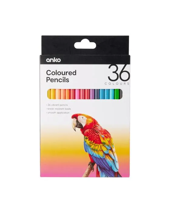 36 Crayons colorés en emballage