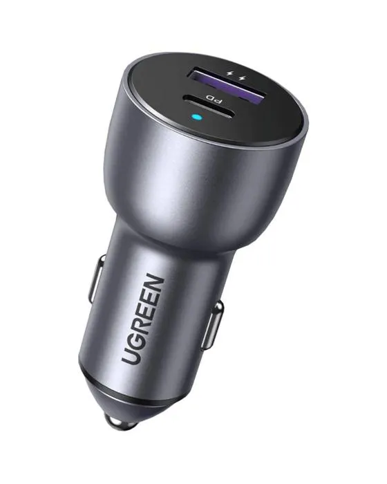 UGREEN 52,5W USB-C et USB-A Chargeur de Voiture Noir