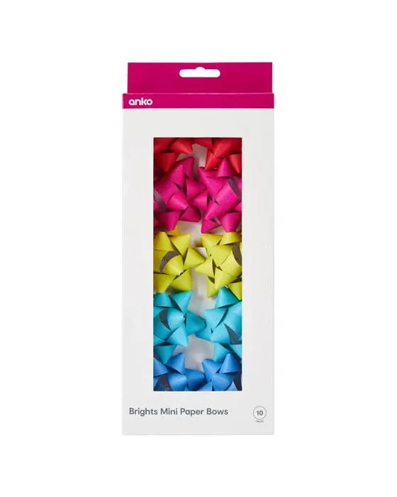 10 pièces Mini-bulles en papier - Brights