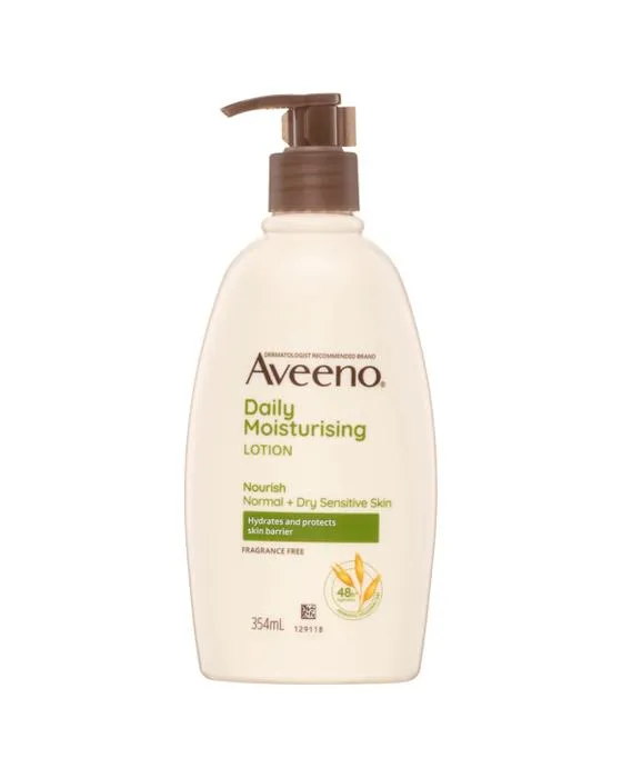 Aveeno Lotion quotidienne d'hydratation du corps 354ml - Farine d'avoine colloïdale prébiotique