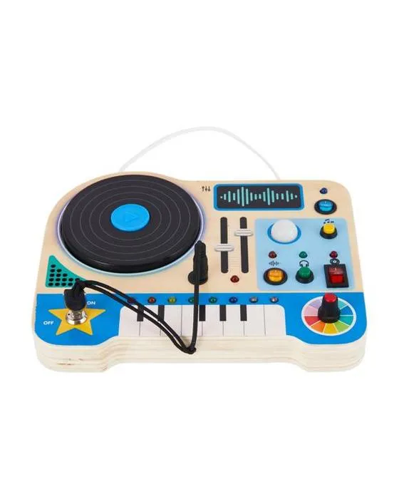Station DJ LED en bois