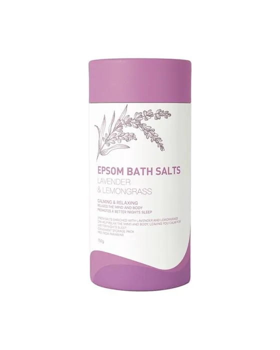 Sels de bain Epsom 750g - Lavande et citronnelle