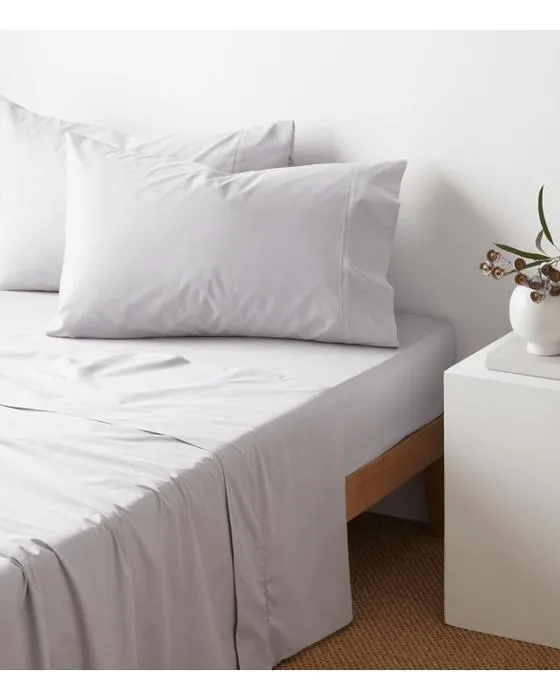 Cible Australien coton 250 Fil de la feuille de calcul - Lit simple - Gris