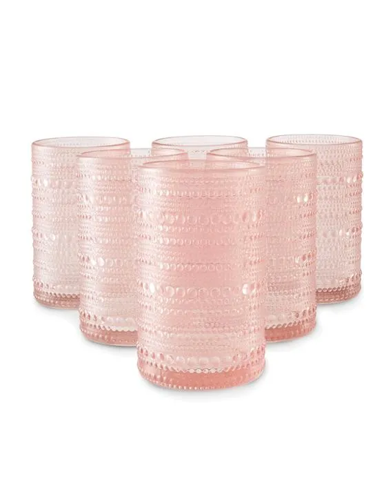 6 perles roses Highball Glass