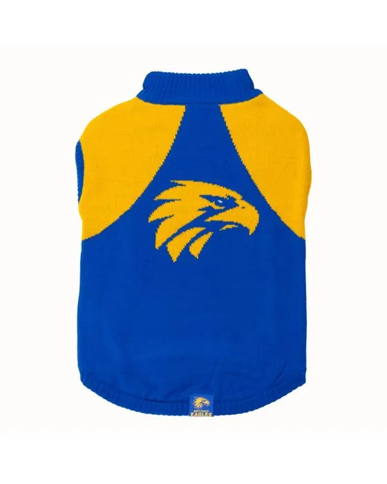 AFL Eagles de la côte ouest Jumper pour animaux de compagnie - Grand