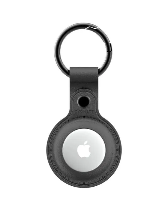 Cygnett StyleTrack en cuir AirTag Cas noir
