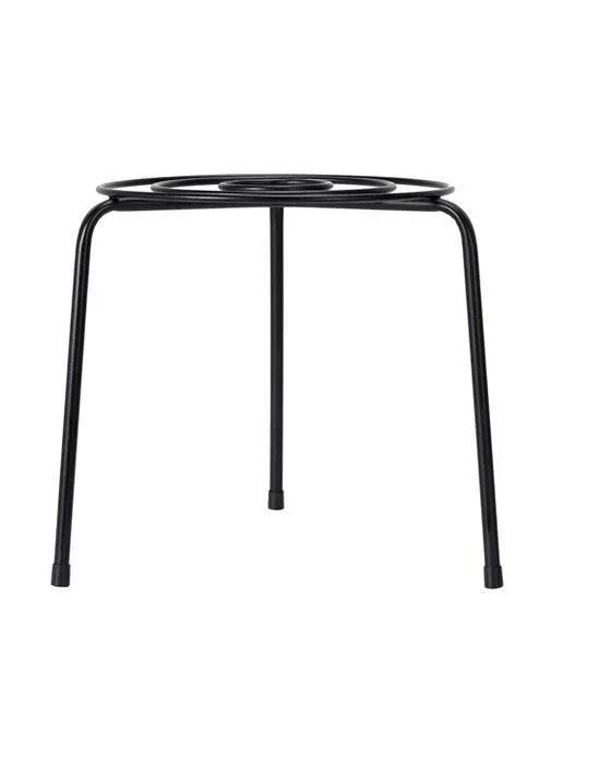 Support circulaire en pot - Noir
