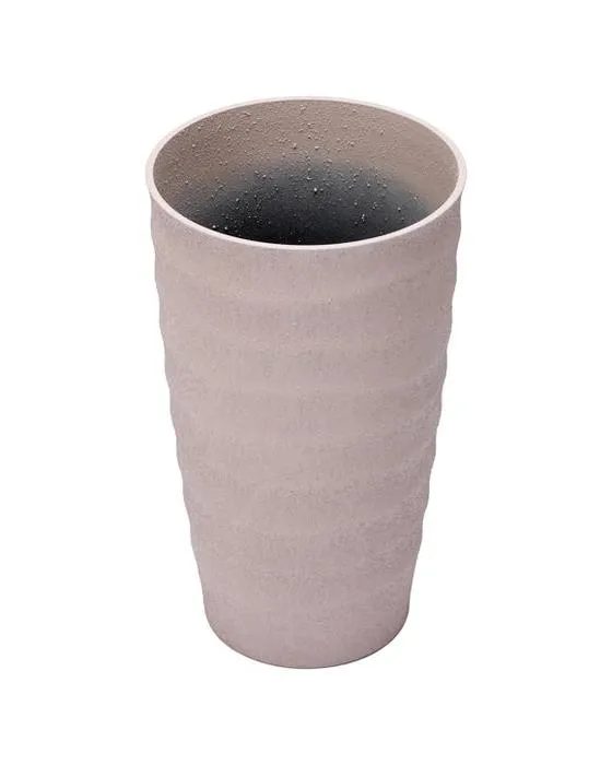 Pot en plastique texturé de grande longueur - Rose