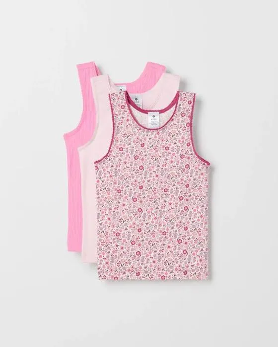 Maxx Australien Coton Mix 3 Pack Jeunes filles Singlet