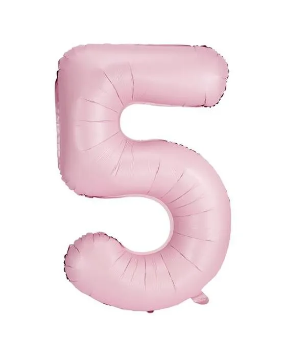 Le géant Matte Rose Numéro 5 Ballon de Foil