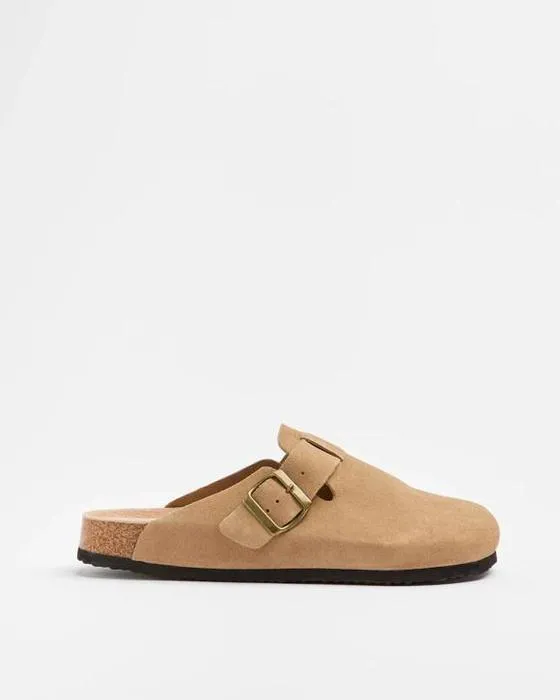 Cible hommes en cuir Moulage Cork Clog - Sondo