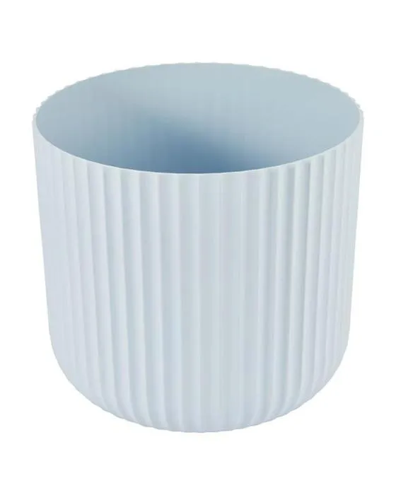 Pot en plastique linéaire de 30cm - Bleu
