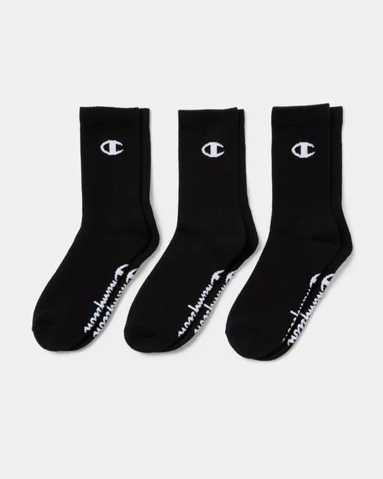 Chaussettes d'équipage 3 Pack Champion Hommes