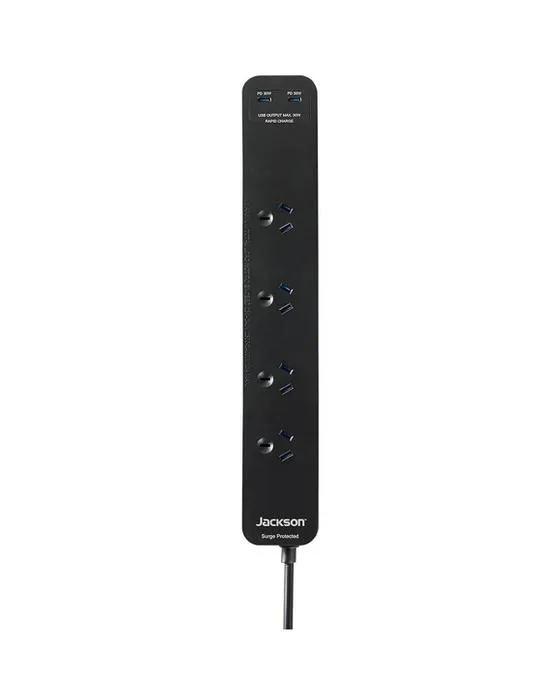 Jackson Charge rapide 30W USB-C Powerboard 4 sortie noir