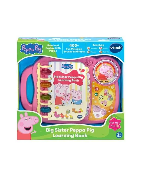 VTech Peppa Pig Grand livre d'apprentissage de Soeur Peppa