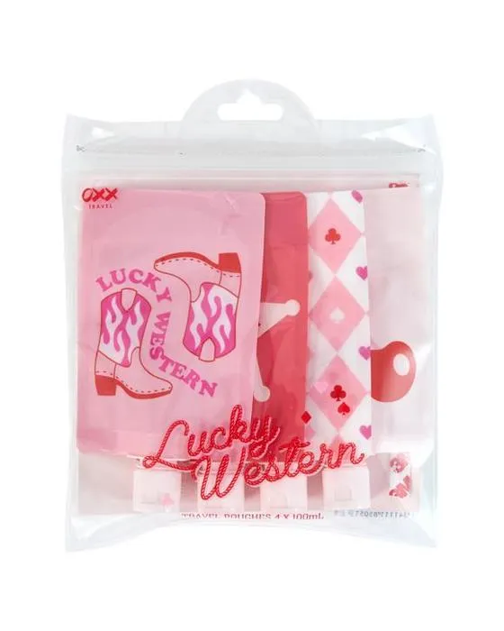 OXX Voyage 4 pièces Lucky Western Voyage Pouches