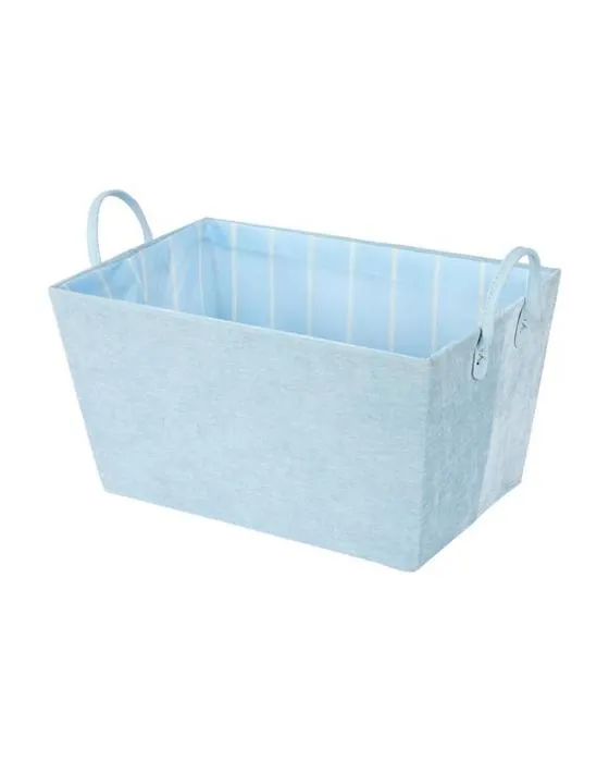 Panier Chenille en ruban - Bleu