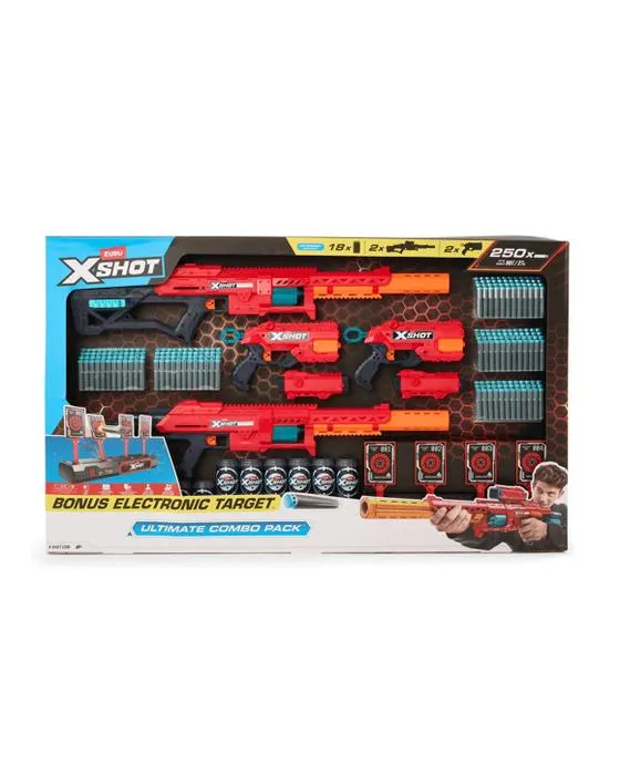 Zuru X-Shot Excel Pack de Combo Ultimate avec la cible électronique bonus