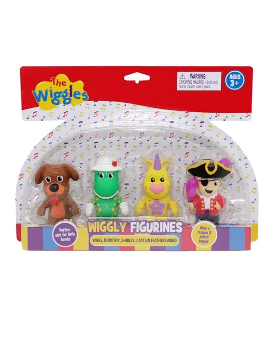 4 Pack Les Wiggles Figurines