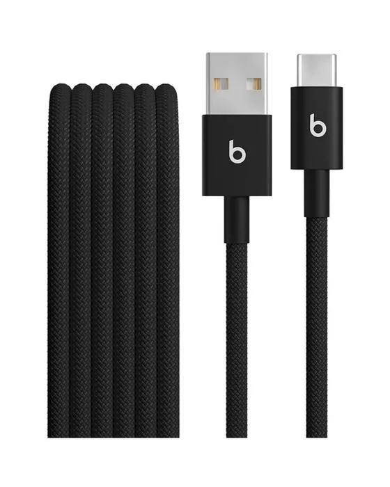Bat les câbles USB-A à USB-C tissé 1,5m noir