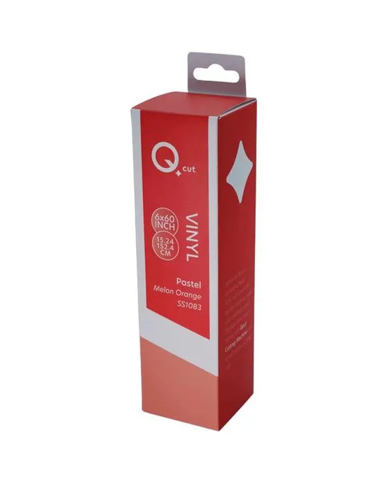 Qcut Classic Vinyl 6x6 Mist Pastel Orange