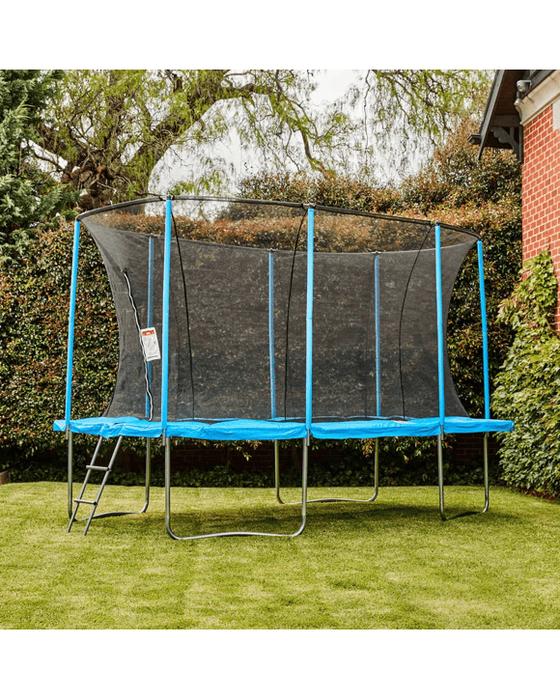 12 pieds. Trampoline rectangulaire avec boîtier