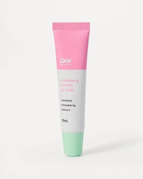 Baume à lèvres OXX pour soins de la peau 15ml - Parfumé de matcha aux fraises