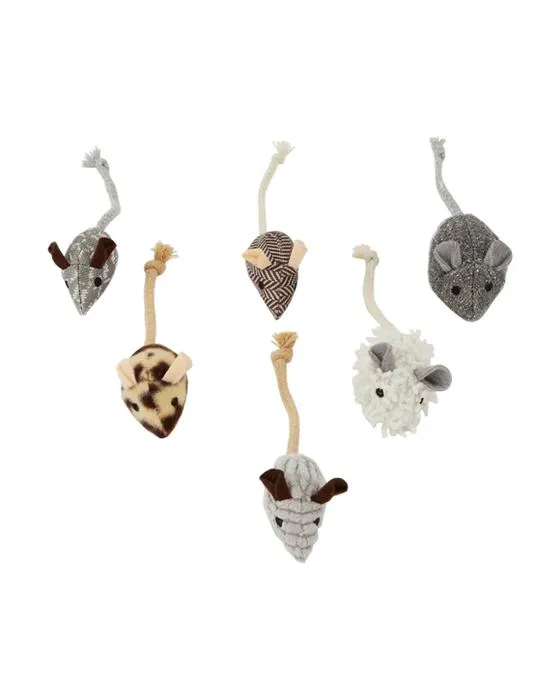 Souris de jouet de chat 6 Pack