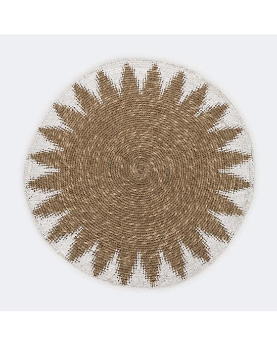 Tablette ronde naturelle de Sunburst