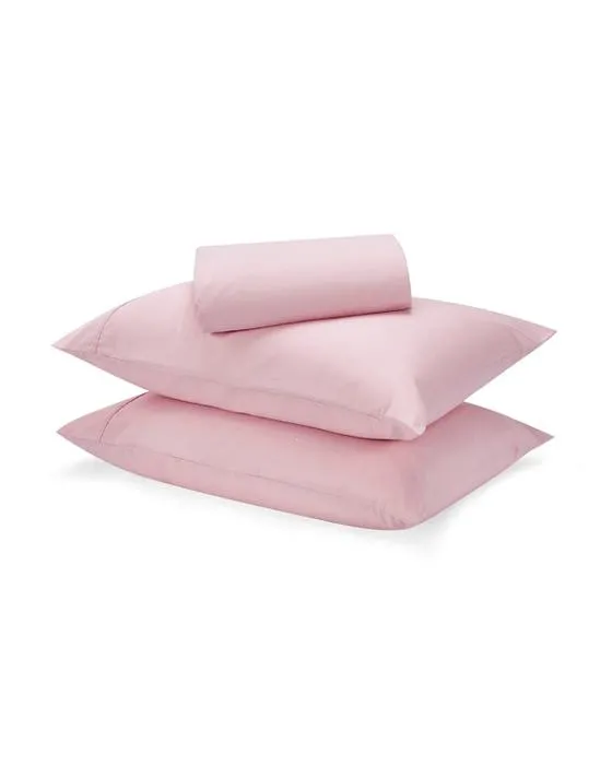 180 Ensemble de feuille de calcul de fils - lit Queen, rose