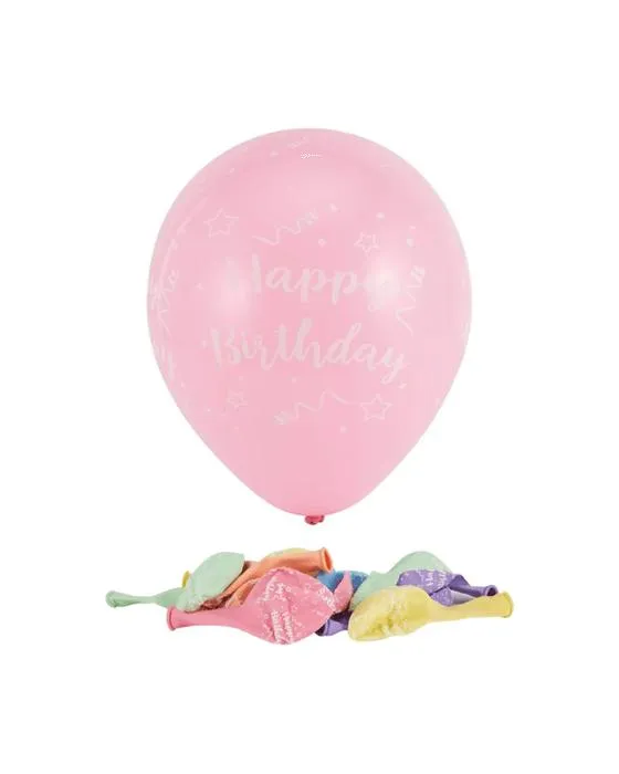 12 pièces Ballons d'anniversaire heureux