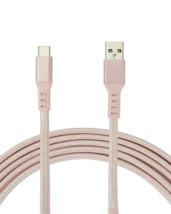 Câble USB-A à USB-C - 2m, Rose