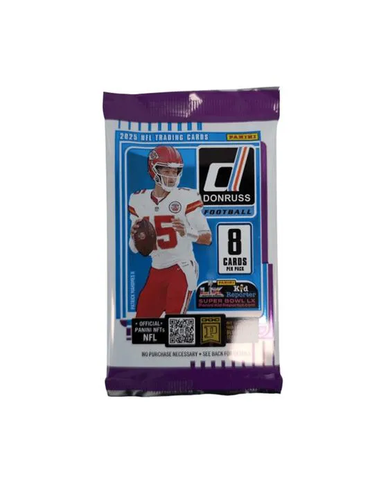 Panini Donruss 2025 NFL Carte de trading de football Pack de détail - Assortiment