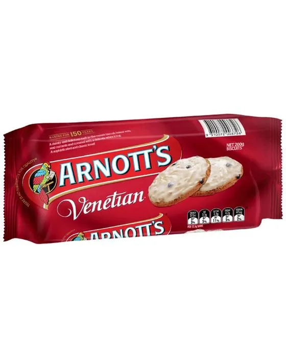 Les biscuits vénitiens d'Arnott 200g