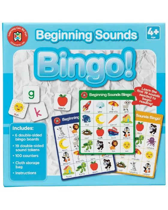 Apprendre peut être amusant Début sons Bingo