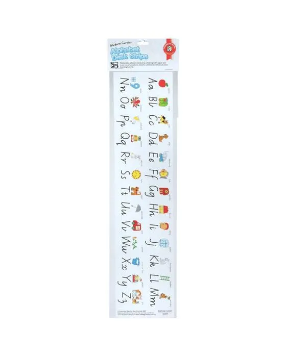Apprendre peut être amusant Alphabet Desk Strip