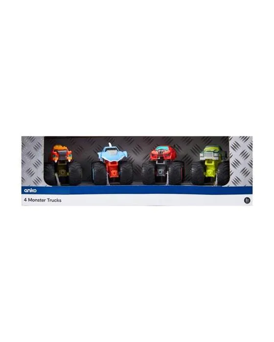 4 Pack Monster Trucks